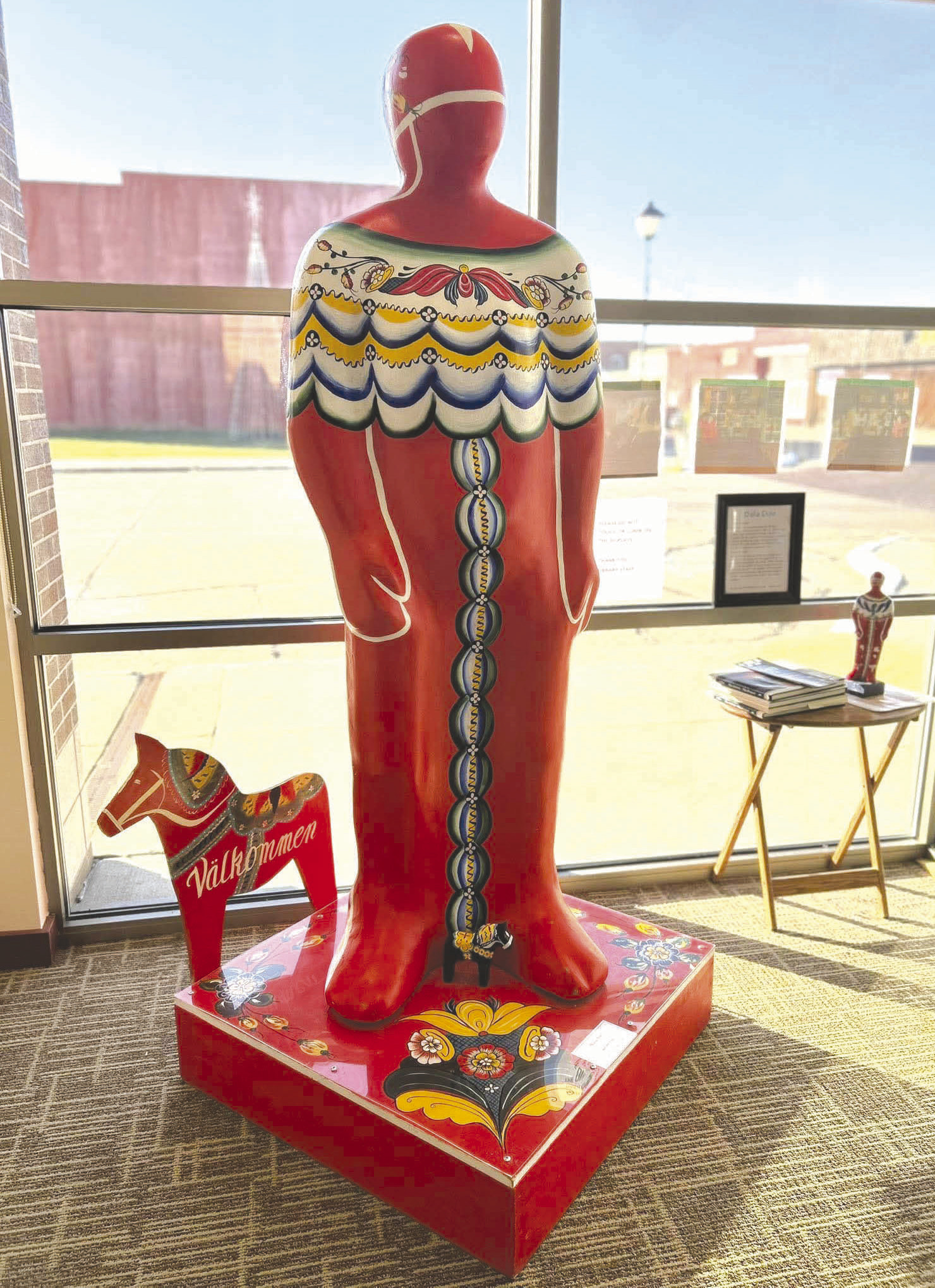 Above: The dala doe on display.