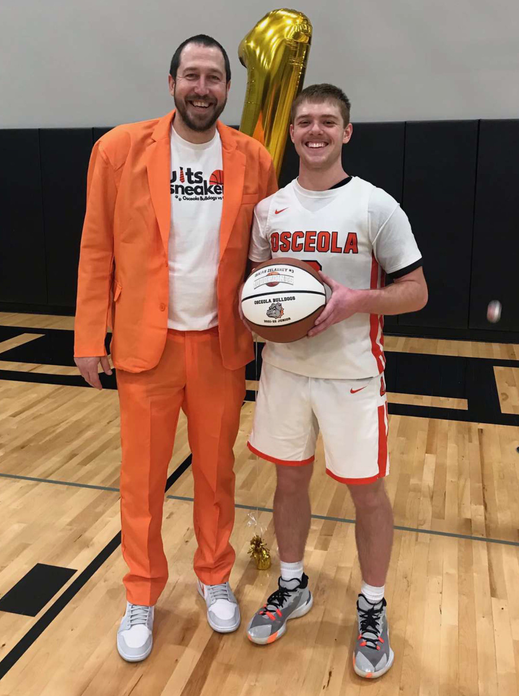 Isaiah Zelasney does not have the typical player-coach relationship with his basketball coach, who also is his cousin. Coach Jason Zelasney was on the sideline last year with Isaiah scored his 1,000th point during his junior season. PCN file photo