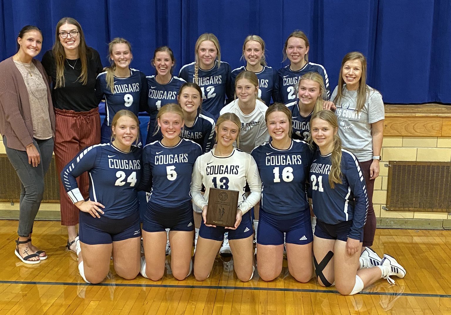 Cross County went 4-1 this week at the Hastings St. Cecilia Invite and finished as runner-up. Cross County Schools photo