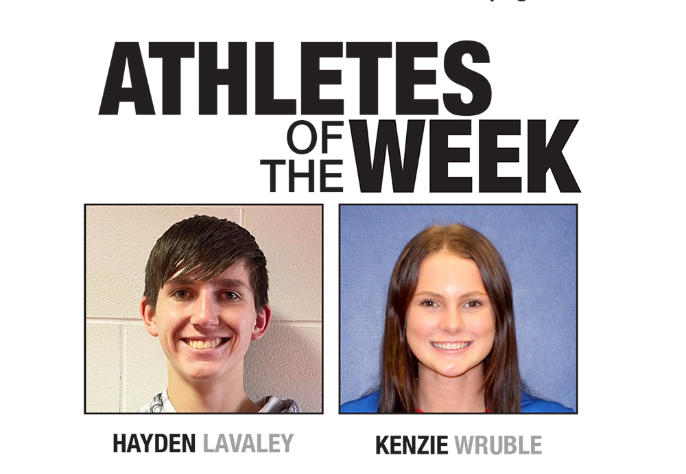 Congrats to this week's Athletes of the Week