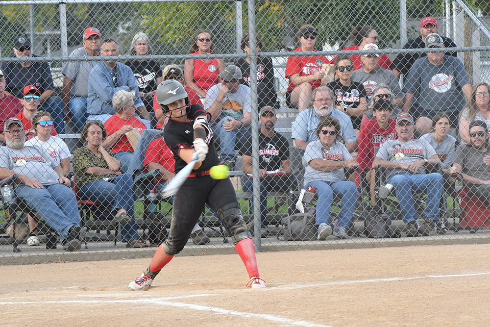 Adrienne Waller went 3-for-3, scoring two runs and had an RBI in the first game on Monday. PCN photo by Rick Holtz