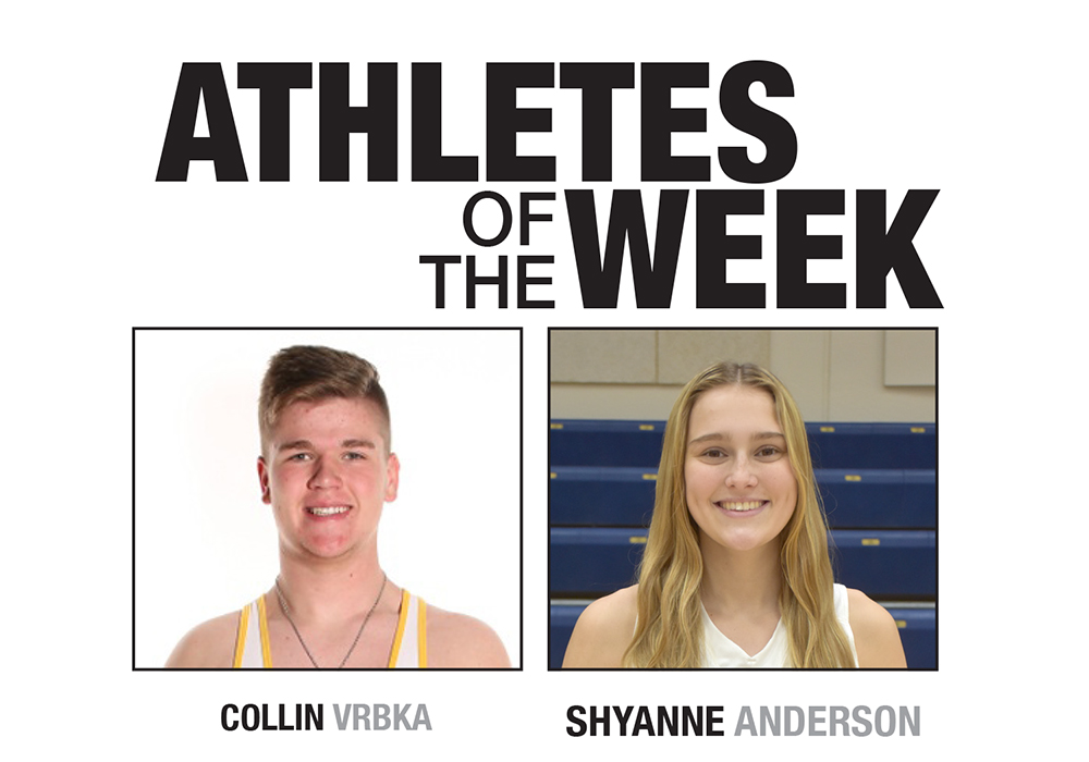 Congrats to this week's Athletes of the Week