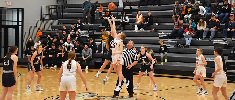 Cross County and Osceola were ready to go from the opening tip. PCN photo by Beth Sparrow