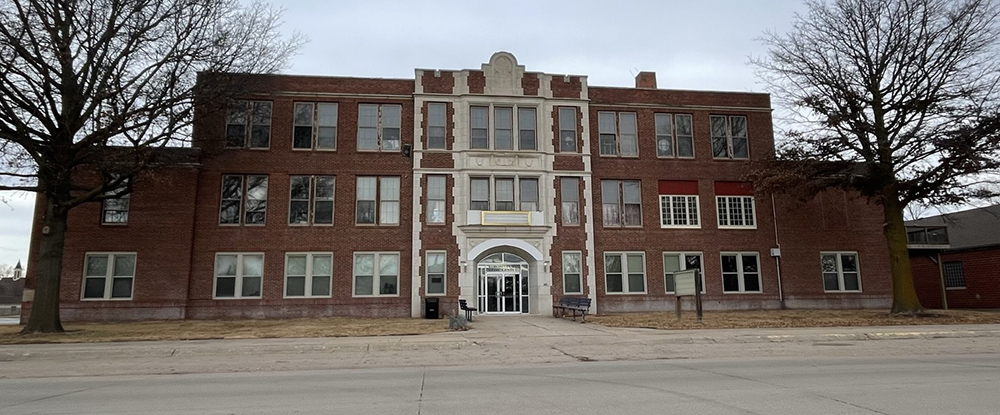 Work will continue at the Old Stromsburg High School after the Stromsburg City Council approved a special use permit for new owner, RCB Properties. PCN photo by Rick Holtz