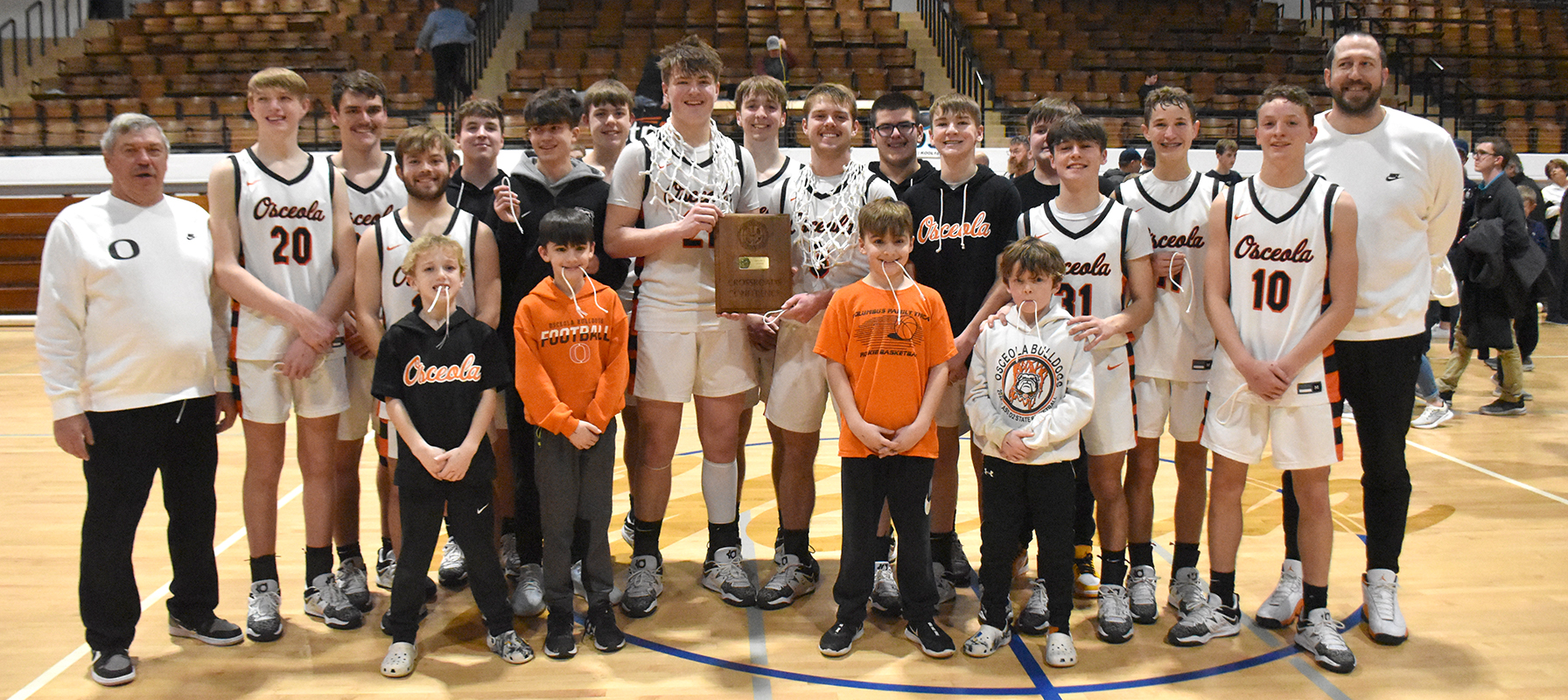Congrats to the Osceola Bulldogs on winning the 2023 Crossroads Conference Tournament Title. PCN photo by Beth Sparrow
