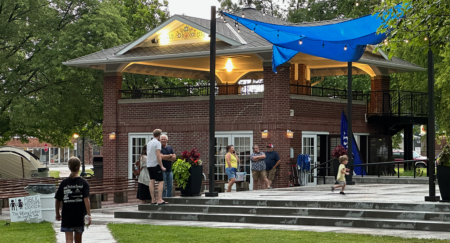 The Swedish Festival festivities moved over to the Evangelical Free Church because of rain. PCN photo by Rick Holtz