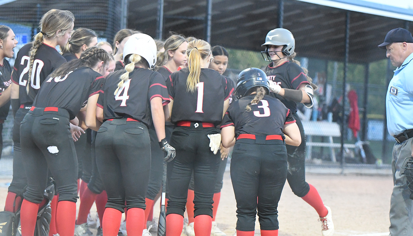 Adrienne Waller would break a 2-2 tie in the third inning with a home run over the centerfield wall. PCN photo by Rick Holtz