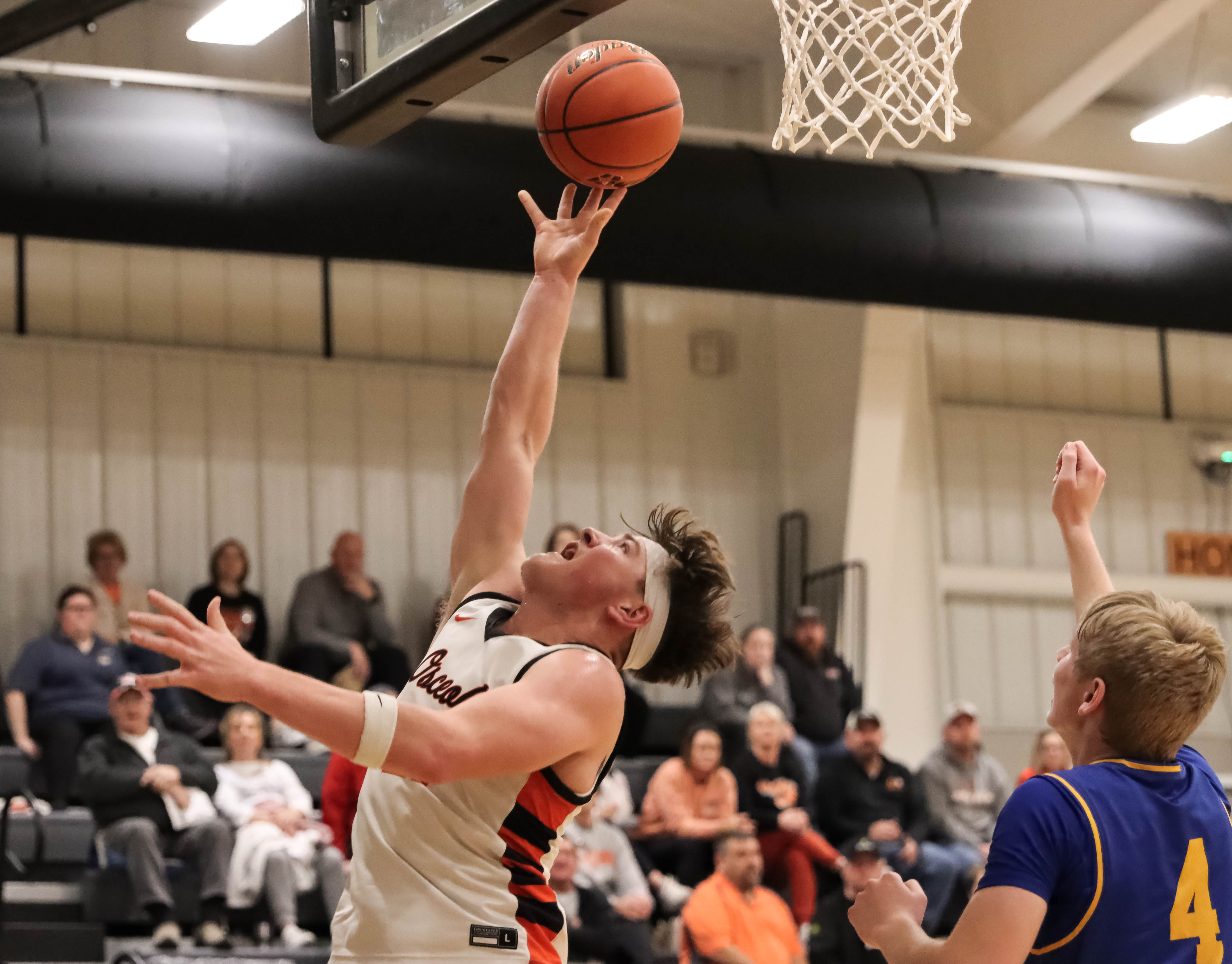 Kale Gustafson going up for a shot. PCN file photo by Blaine Winslow.