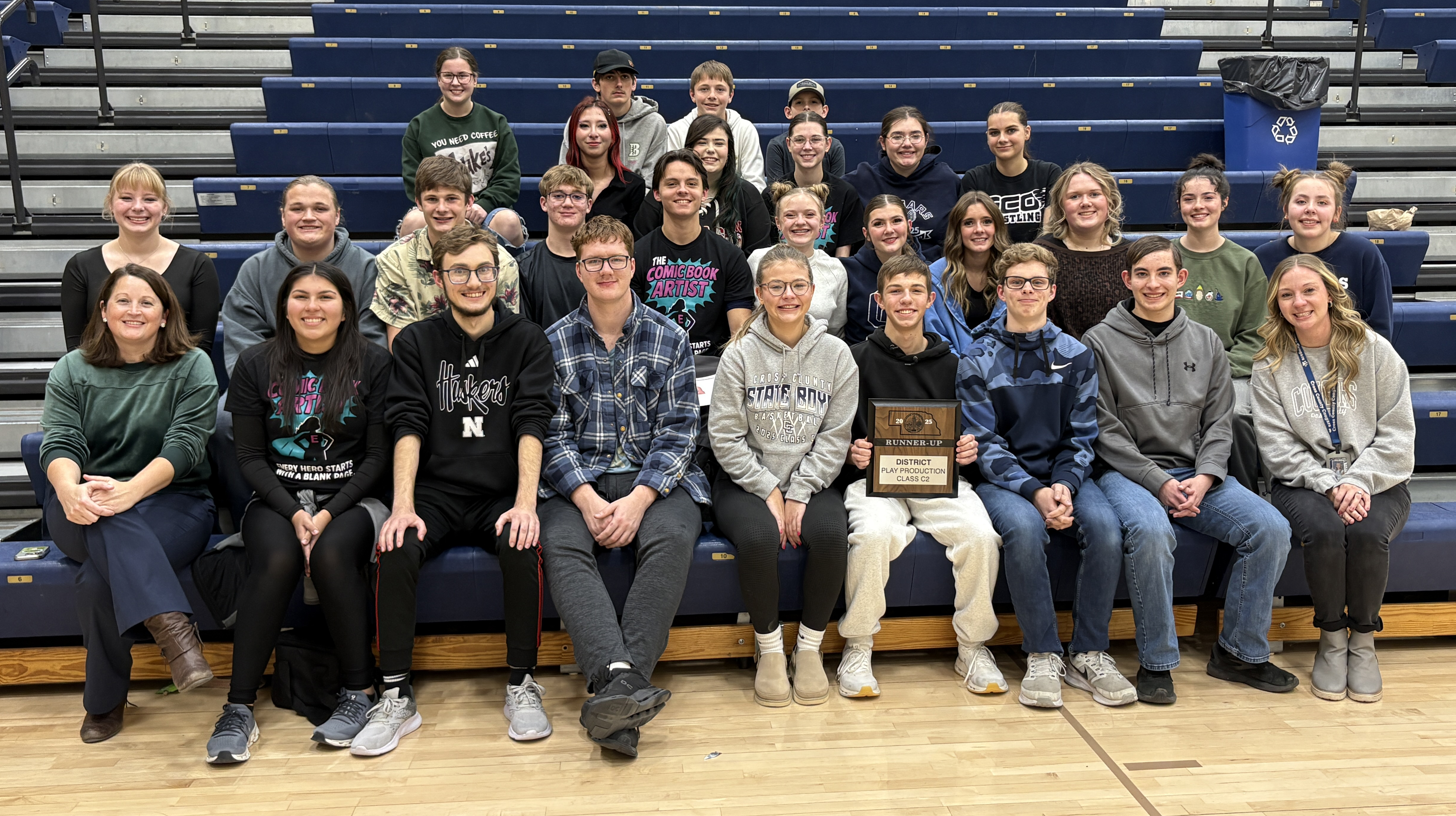 Cross County One Act placed runner up at districts. PCN photo by Beth Sparrow