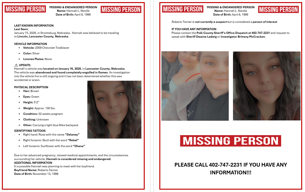 Hannah Neville, missing person