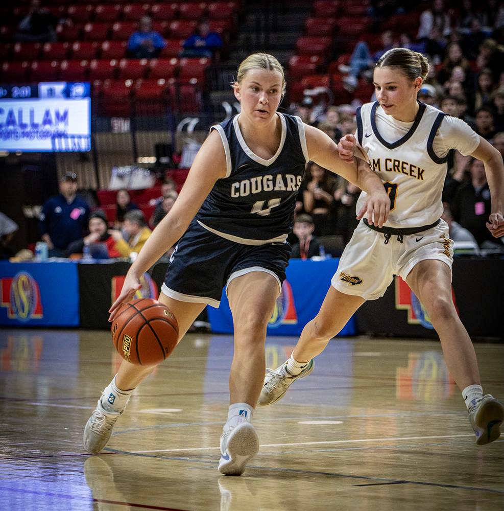 Ella Clark finished with 5 points and 5 rebounds for Cross County on Thursday. PCN photo by Rick Holtz