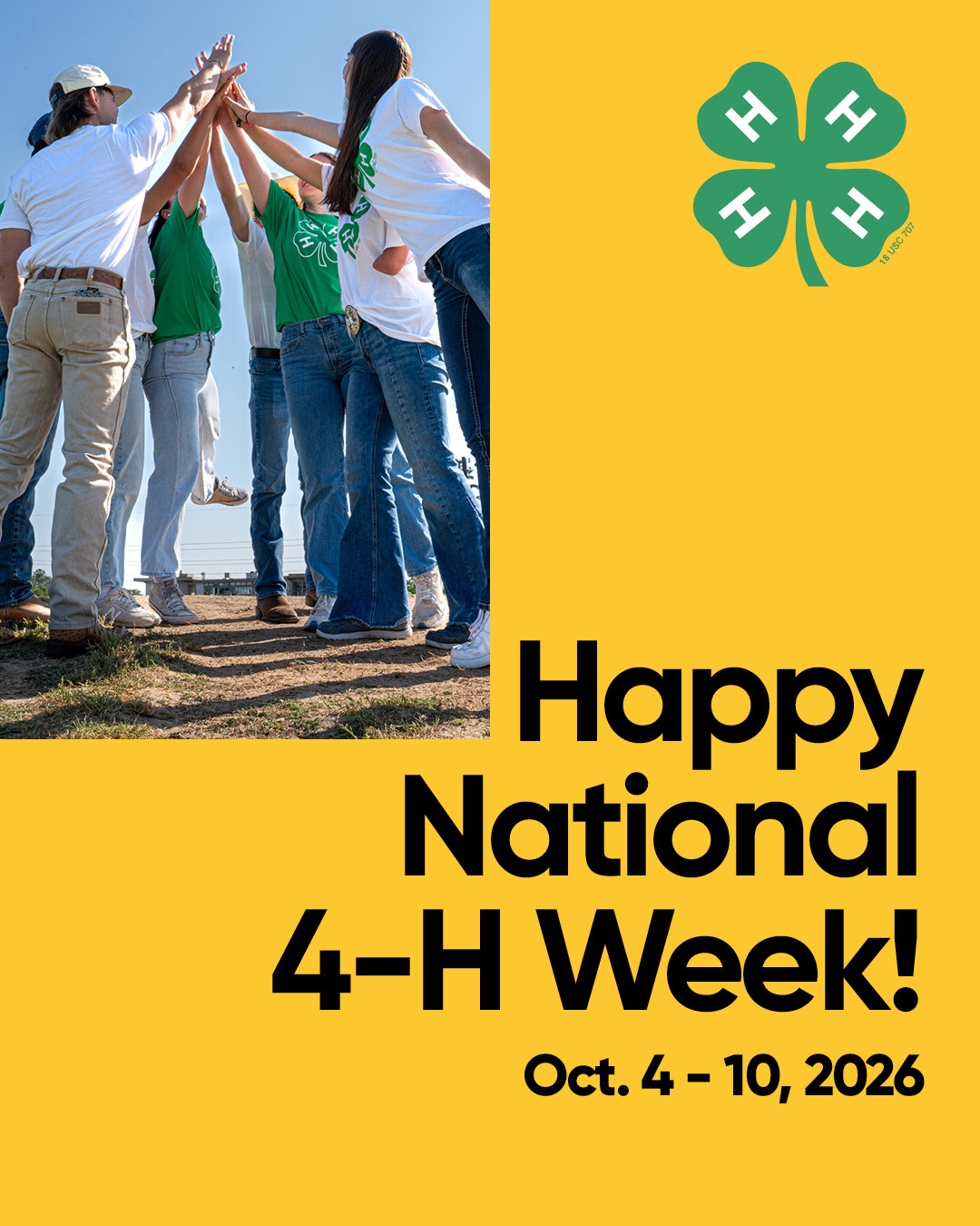 4-H week is Oct. 4-10
