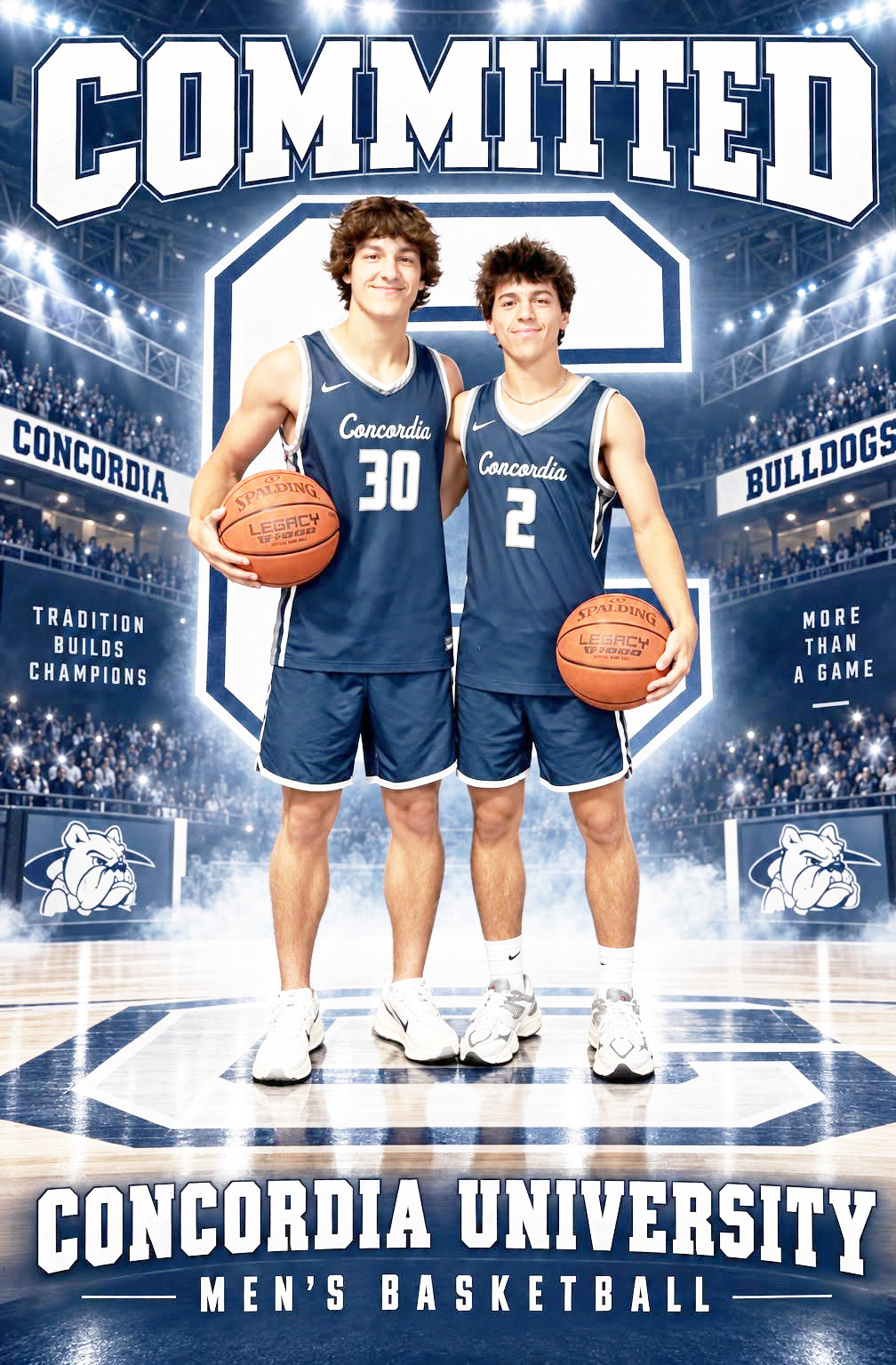 Shelby-RC seniors Nixon Thelen (left) and Noah Thelen (right) are headed to Seward to play basketball for the Bulldogs in the Fall of 2027. Photo was provided.