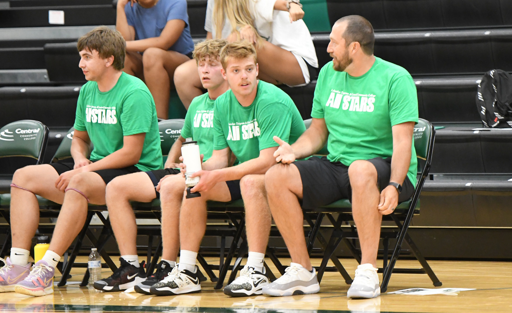 Isaiah Zelasney gets coached one last time by his cousin, Jason. PCN photos by Rick Holtz