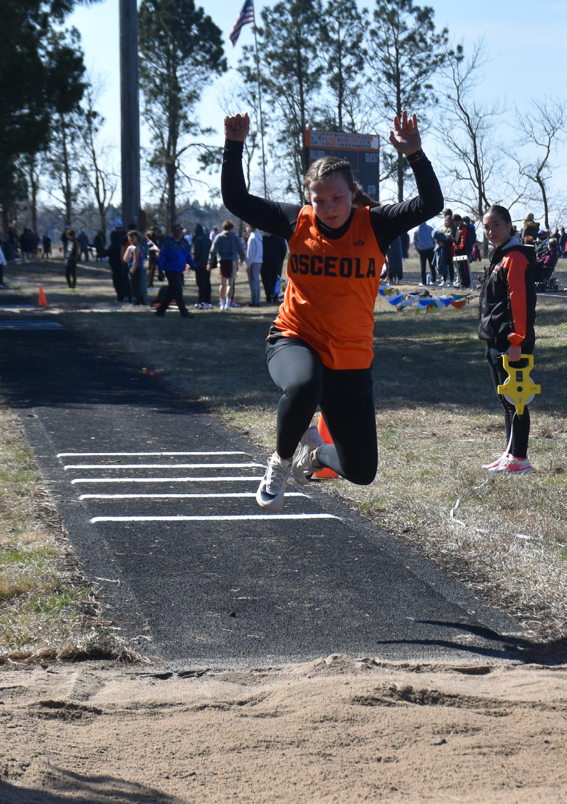 Savanna Boden (OSC) took sixth in triple jump. PCN photo by Beth Sparrow.