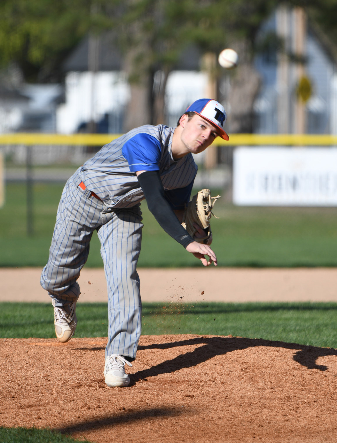 Brayden Santos delivers the pitch towards home plate. The Titans dropped a pair of state ranked matchups this past week. PCN file photo by Rick Holtz.