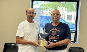 Pool champs for the month of August were Mark Erhart and Craig Page from Osceola. Photo provided