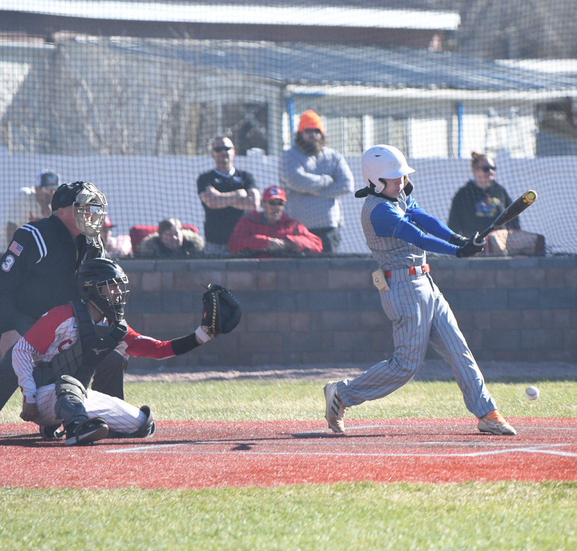 Brayden Santos is up to bat for the Titans. PCN photo by Rick Holtz.