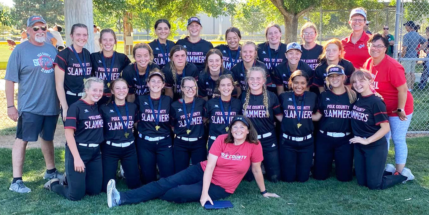 The Polk County Slammers went unbeaten at the Freeman Invite in Lincoln, beating three teams on their way to winning the whole thing. Photo provided by Stephanie Sunday