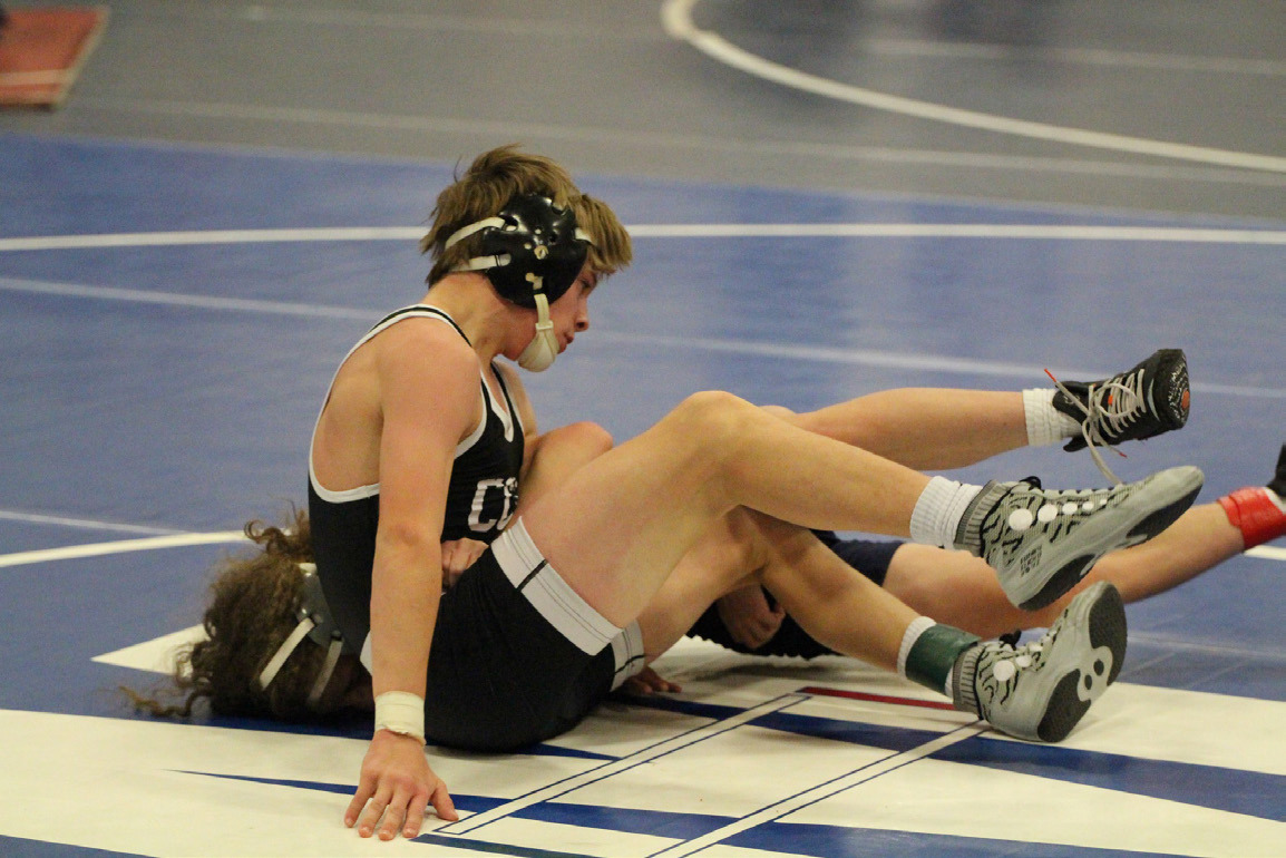 Devin Nuttelman won the 106 pound weight class at the Malcom Invite over the weekend. PCN photo by Travis Lane