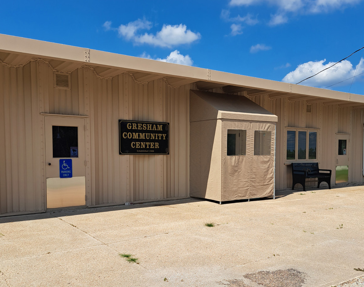 Pictured is the Gresham Community Center, which is owned by the Gresham Community Club, but will go to the village after the old school building is taken down. Photo provided by Cindy Avery.