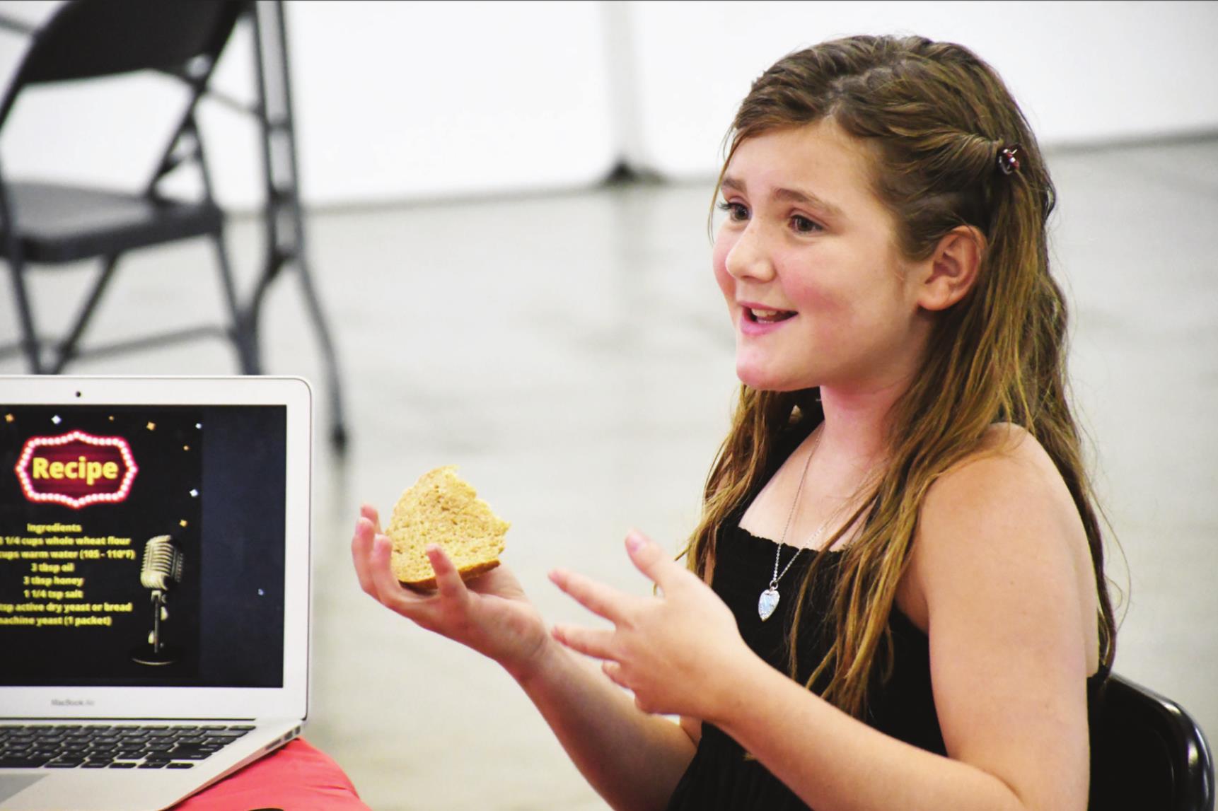 Lilly Cramer of Stromsburg baked whole wheat bread for her Culinary Challenge dish. Cramer was named Grand Champion of the intermediate division.