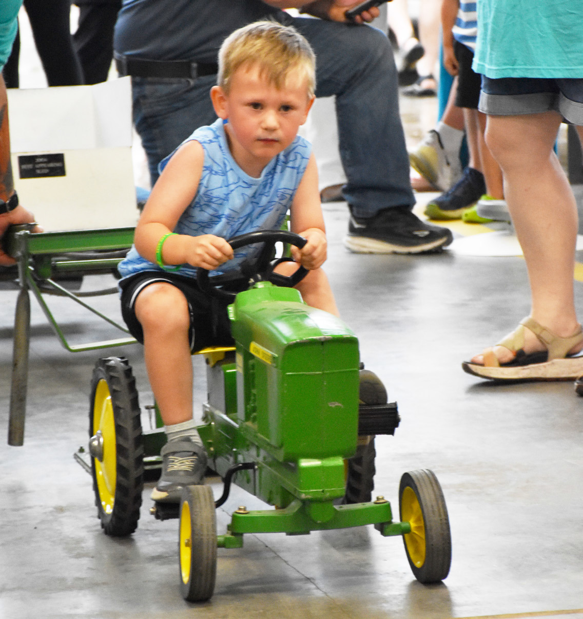 The tractor pull at Swedish Fesitval had 92 participants, including Dax Bjerrum (pictured above).