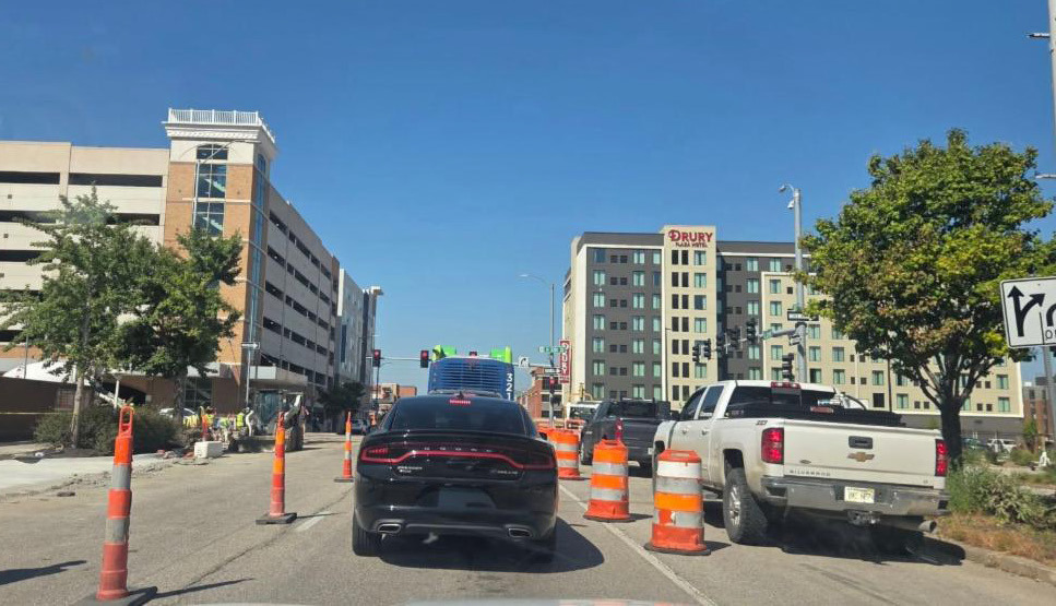 Construction in Lincoln will more than likely make game day traffic more difficult than it has been in the past. The downtown area will be the most difficult with construction still in progress on O Street. Photo was provided.