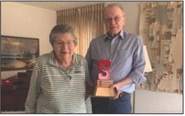 Above: Fred and MaryAnne Guggenmos donated the first $100,000 to get the fund going. Photo provided. Since then SLF received $100,000 from Cornerstone Bank, $2500 from the Joy Foundation and a total of $109,400 from several donors along with ALL of the board members.