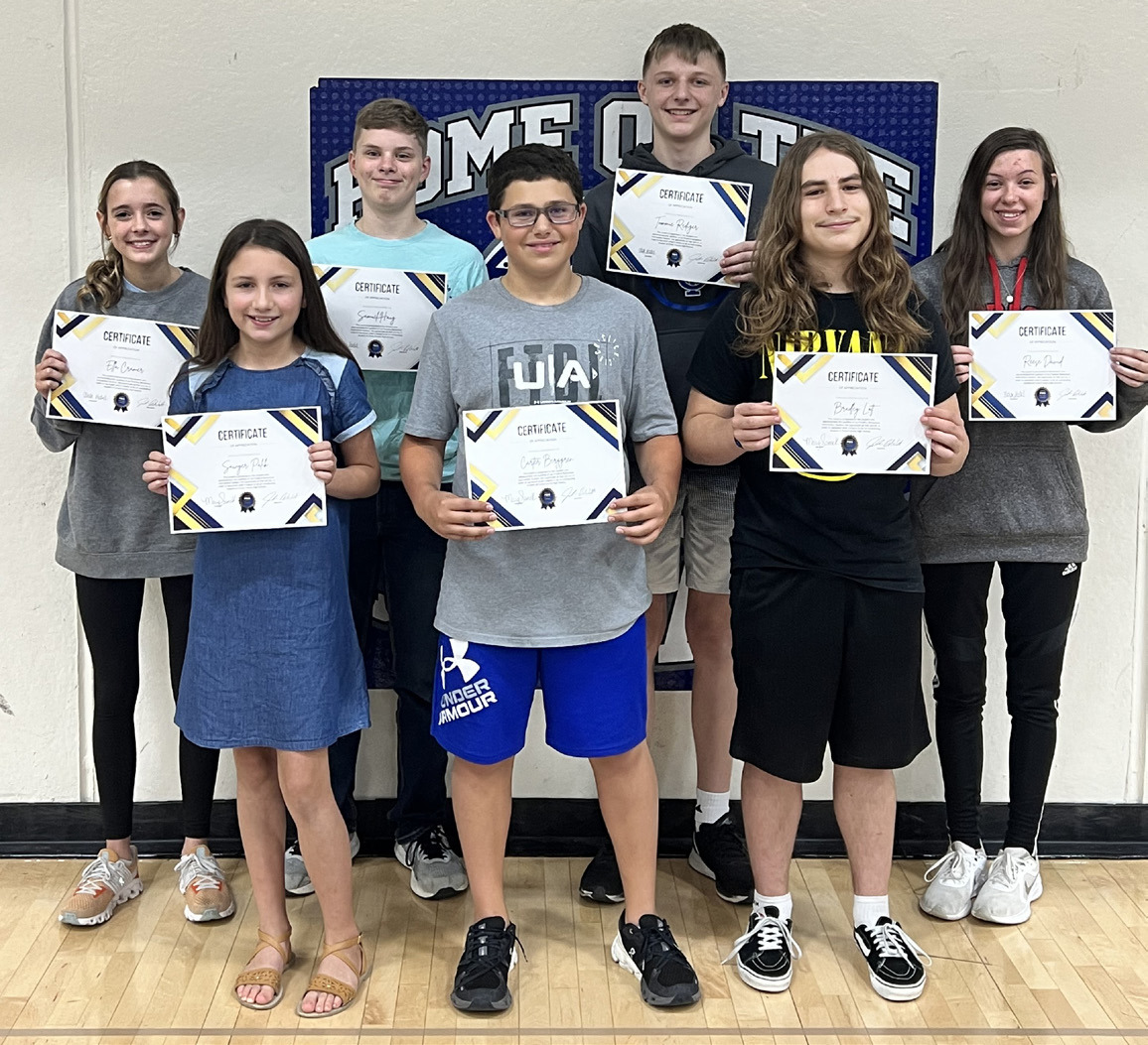 Cross County PBiS Winners