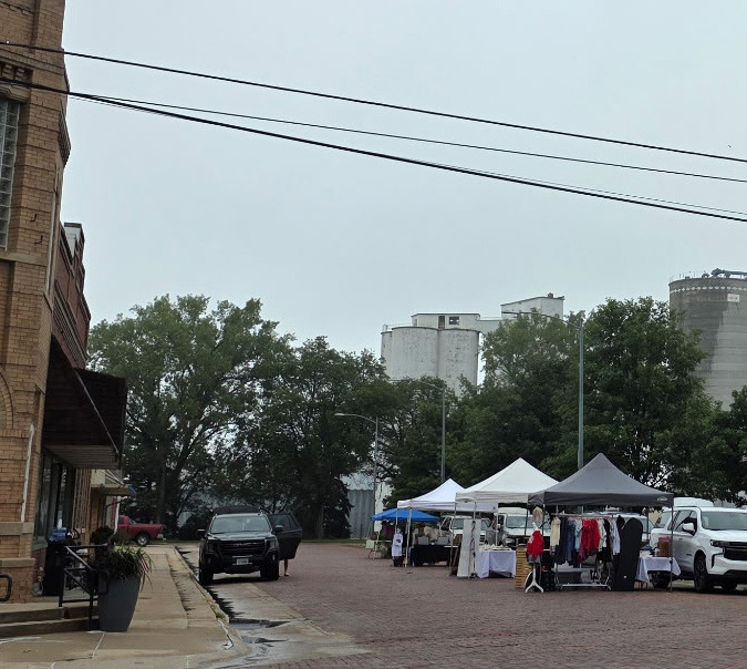 The Polk Market was held on Saturday with local vendors. Many sold their items in the community building and outside around main street. Photo provided.