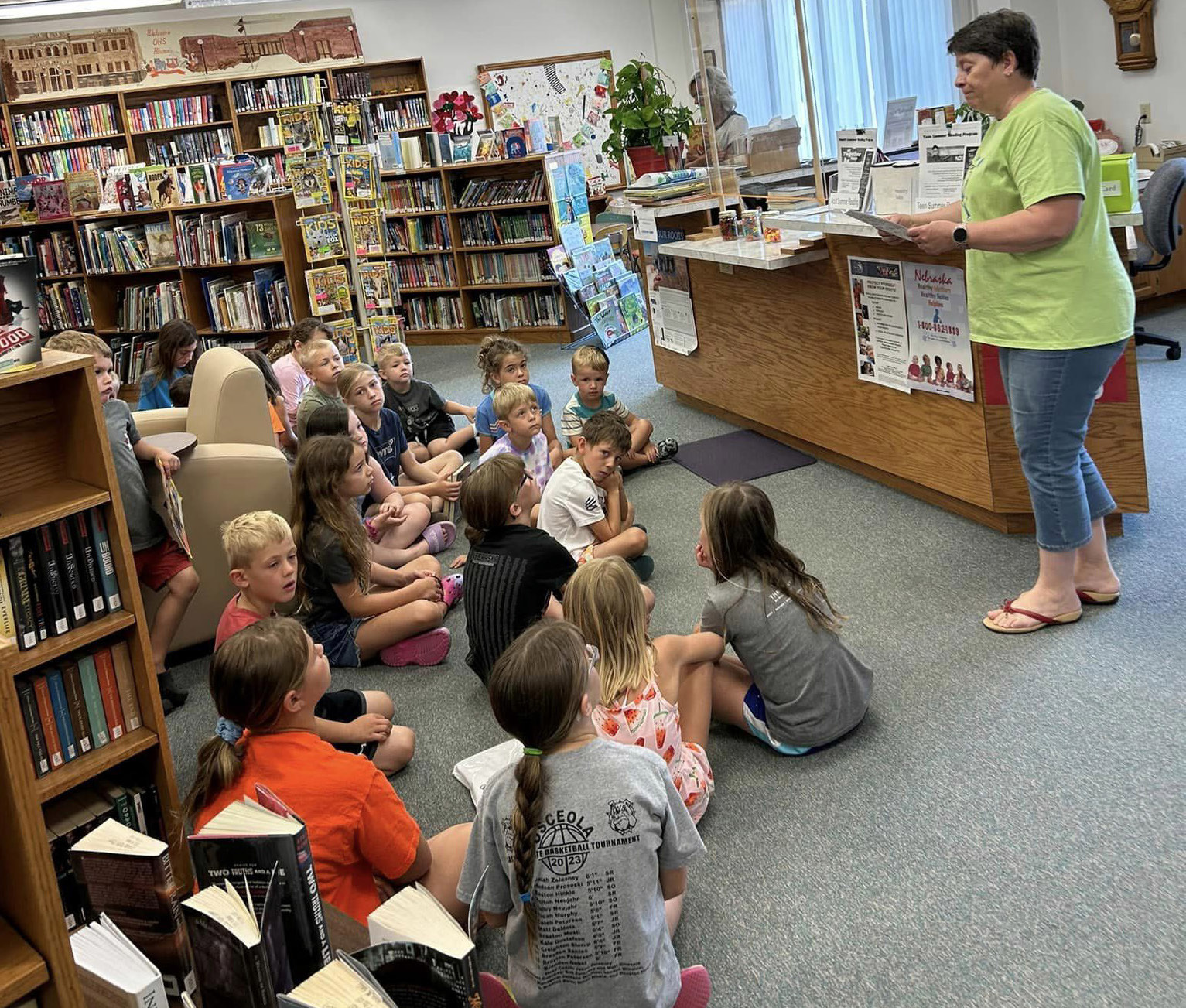 Summer reading kicked off at the Osceola Library. Remember to log your minutes of library book reading, and join us next week. Photo provided.