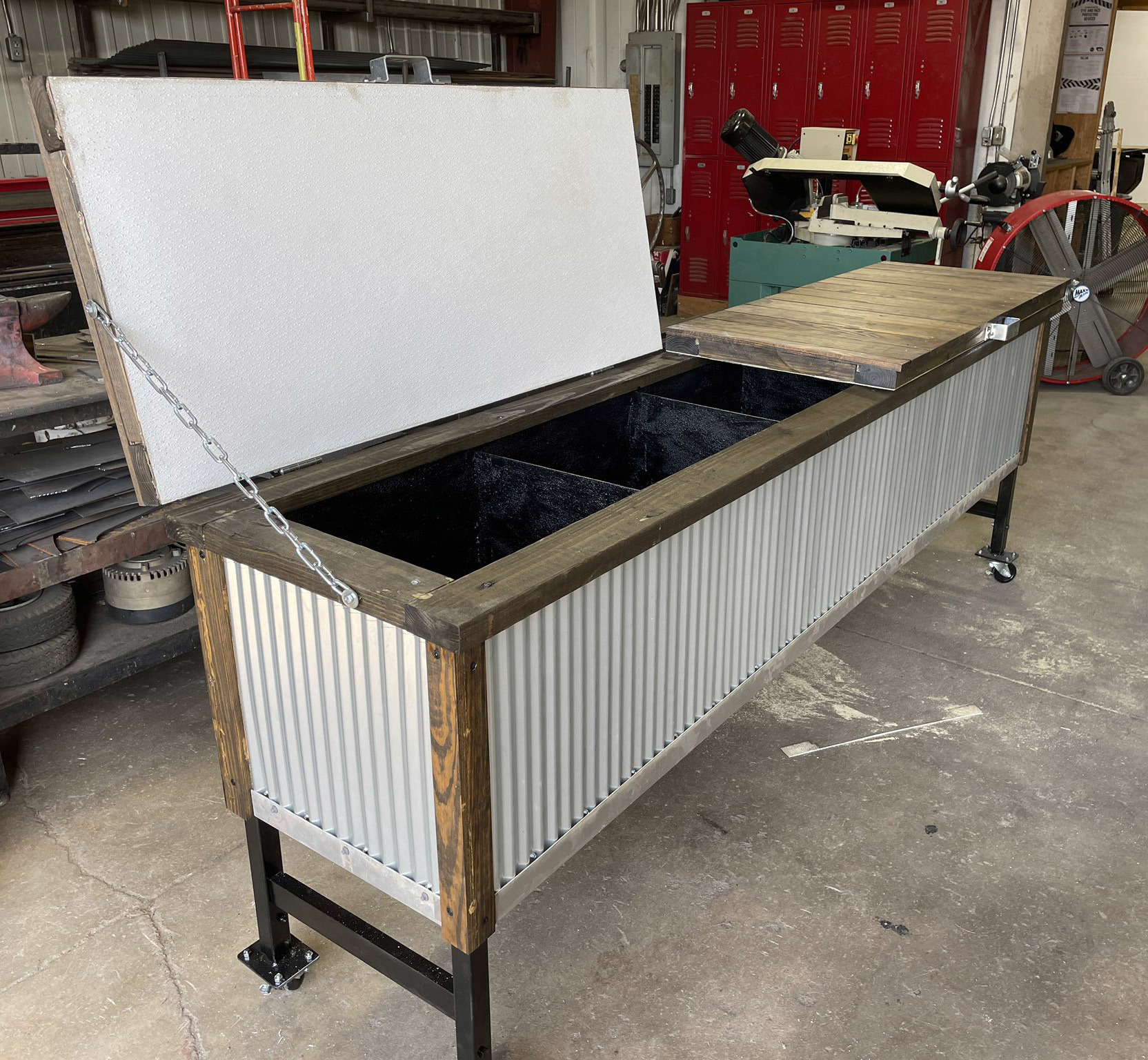 Pictured is one of the two beverage stations FFA members fabricated for the Polk County Ag Society. Check them out during the fair July 19-22. Photo provided.