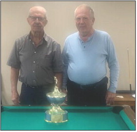 April senior center monthly pool winners were Mert Flodman and Pete Peil from Osceola. Photo provided.