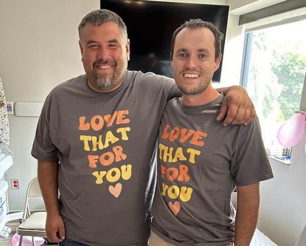 Brian Gabel (left) is pictured with his friend, Myles Wheeler. Gabel could always be counted on to lend a helping hand. Photo provided.