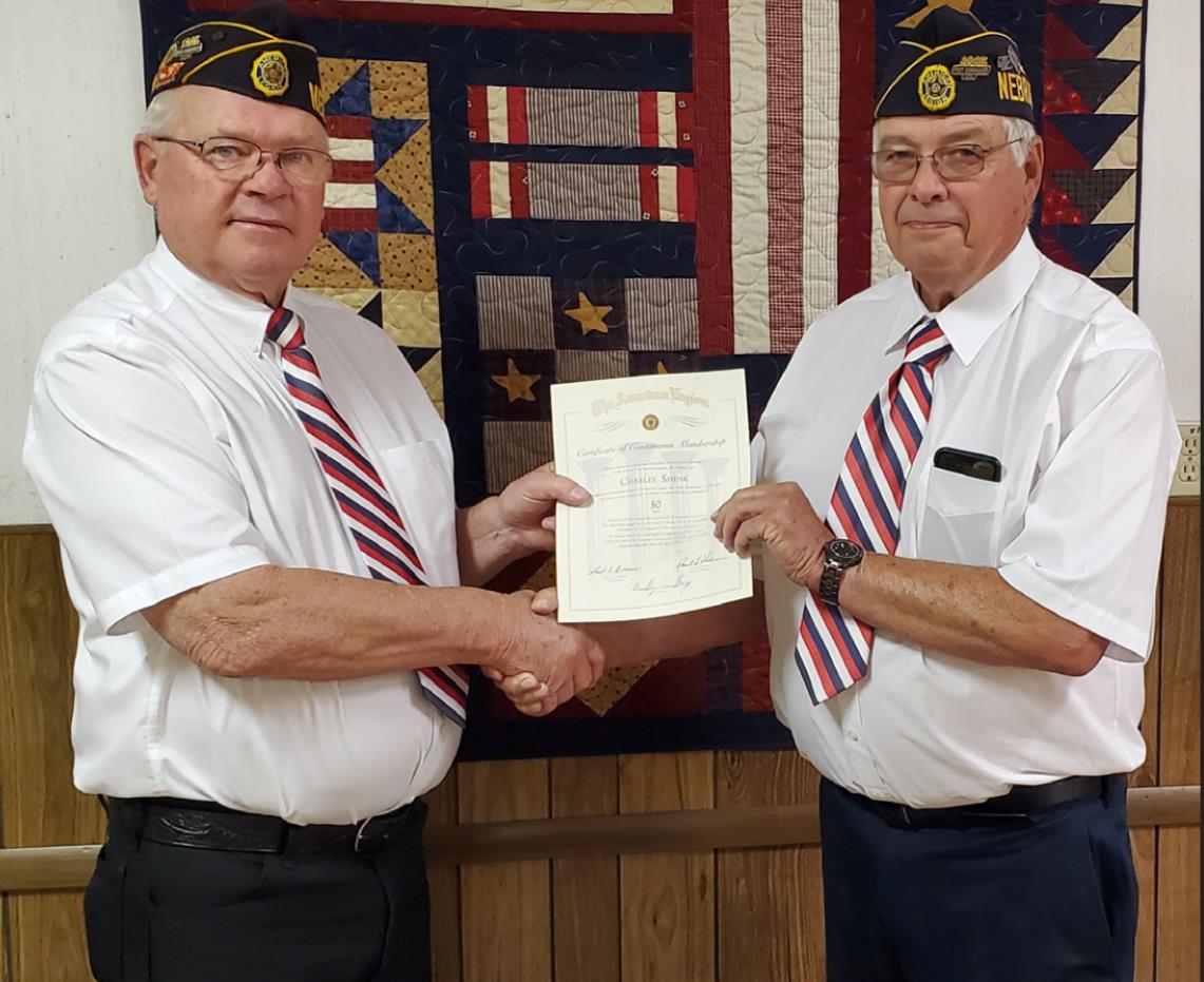 Shenk Honored for 50 Years