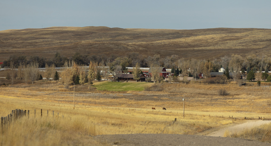 Ted Turner’s Blue Creek Ranch, located north of Oshkosh. Turner, the billionaire who founded CNN, owned nearly 500,000 acres of Nebraska ranch land at his peak. Now 85 and living with Lewy body dementia, Turner is presumed to be transferring much of that land to a nonprofit ag research institute bearing his name. Photo by Ryan Soderlin for the Flatwater Free Press