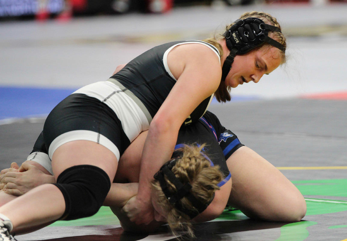 CC/O senior Ema Dickey went 1-2 at state in her only year of girls wrestling. She finished with a record of 26-10. PCN photo by Travis Lane.