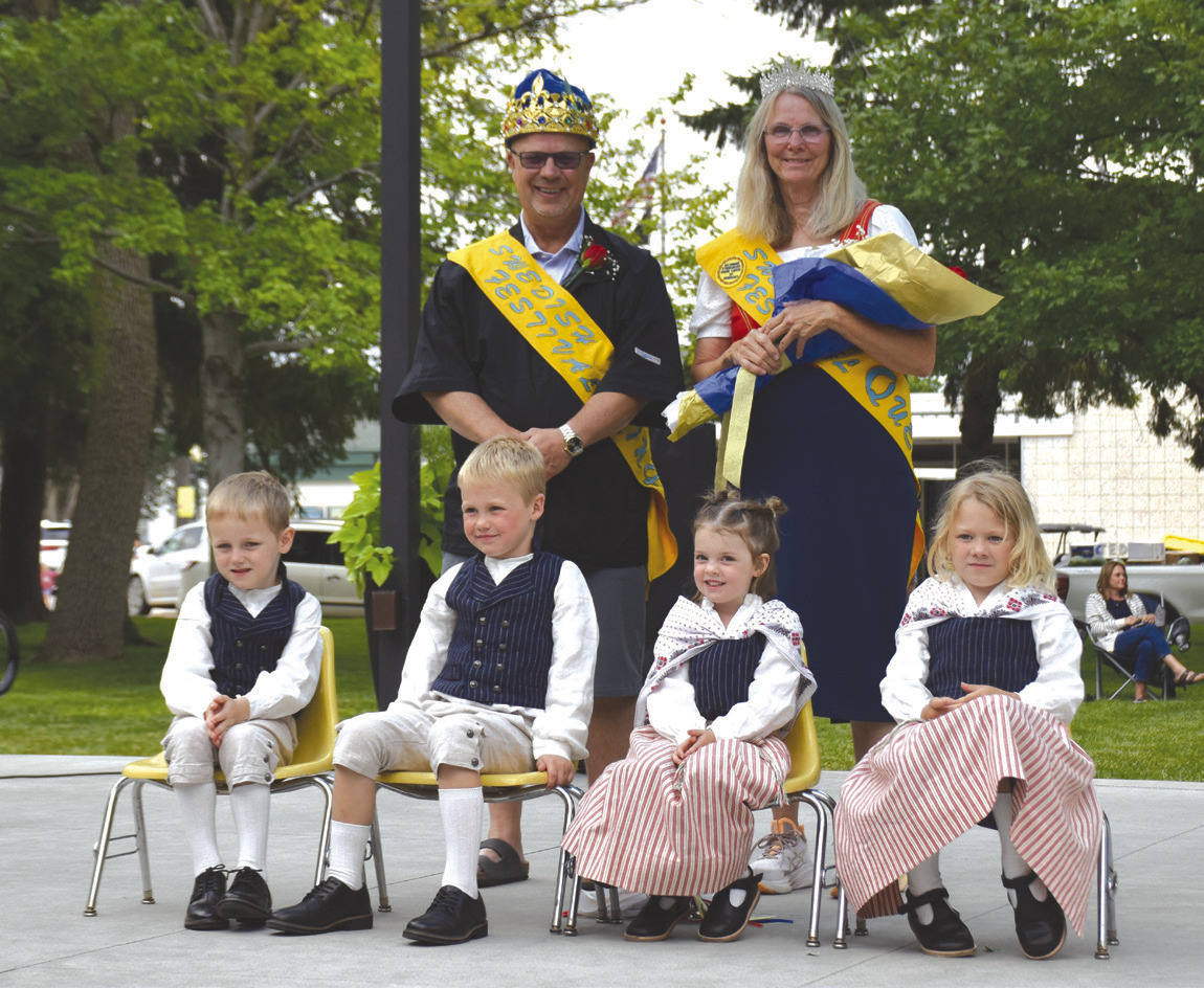 Above: Stromsburg crowned their 2026-27 king and queen on Friday night. King is Steve Dubas and Queen Judy Hanson (pictured back left to right). Front are their attendants: Erik Hanson (son of Shane and Merry Hanson), Emmett Klein (son of Tyler and Megan Klein) Lucy Roberts (daughter of Jonathan and Stephanie Roberts) and Raygen Jensen (daughter of Jonathan and Laura Jensen). PCN photo by Beth Sparrow.