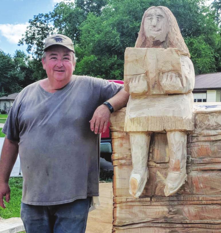 Papa Bear, a chainsaw artist from Garland is coming to the Polk County Fair this year. He will give demonstrations on Thursday and Friday and his carvings will be auctioned during the Figure 8 on Friday and the Demolition Derby on Saturday. Courtesy photo.