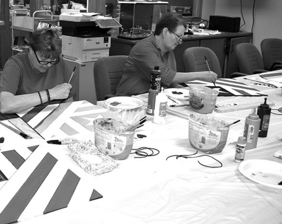 Shelby Library Hosts Painting Class