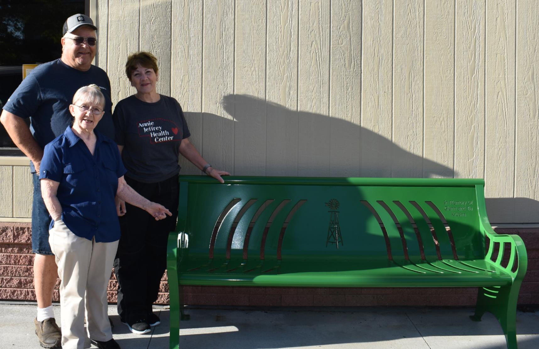 Bench at Senior Center Donated in Memory