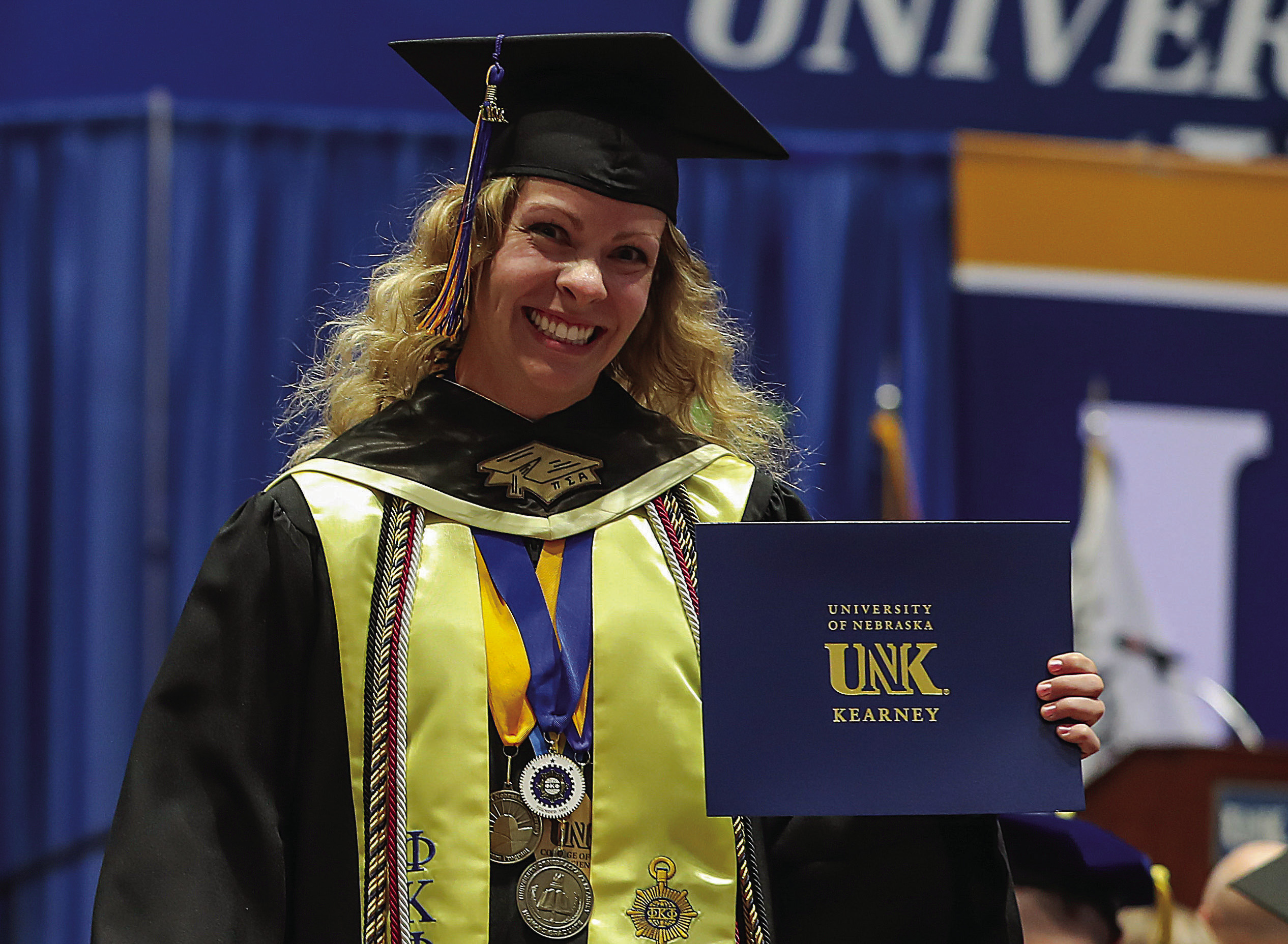 Wynn Cannon graduated from UNK with a bachelor’s degree in organizational and relational communication and a minor in behavioral and mental health. (Photo by Erika Pritchard, UNK Communications)