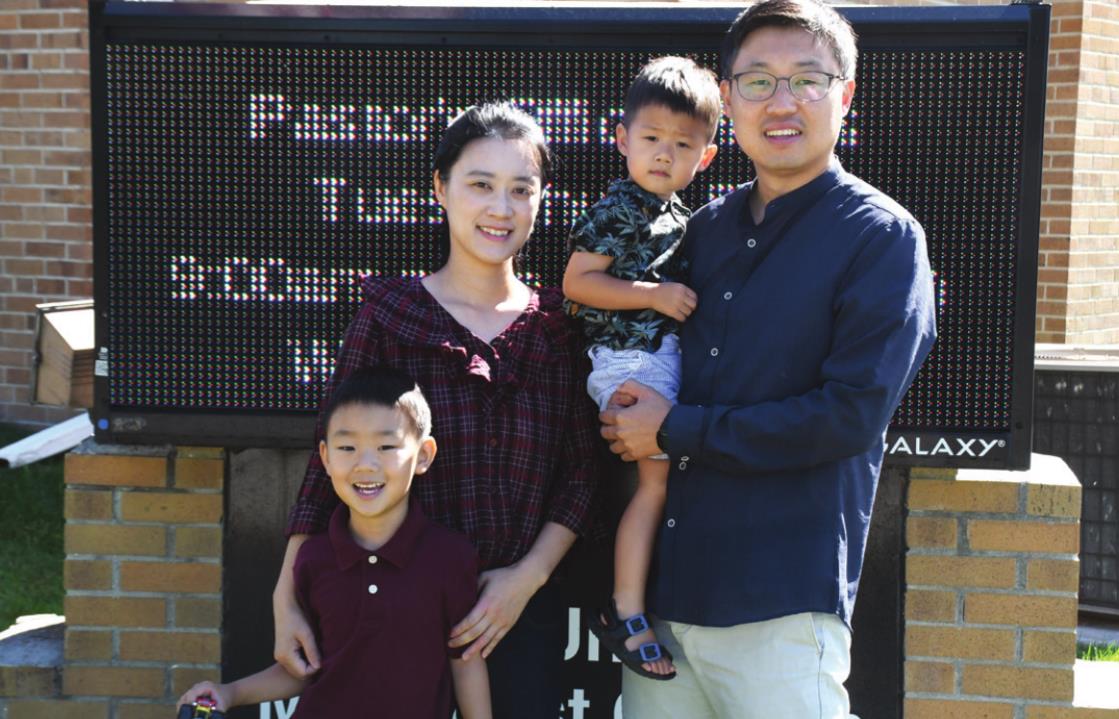 Soonil Park is the new pastor in Osceola and Shelby. He is joined by his wife, Insun Kim, and their sons, Joel and Joshua.