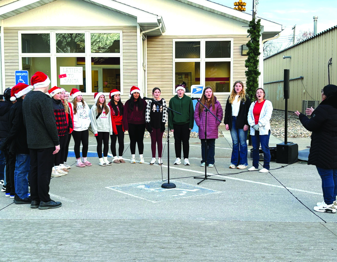Shelby-Rising City choir performed at the Holiday Stroll, including a couple solo numbers. PCN photo by Beth Sparrow.