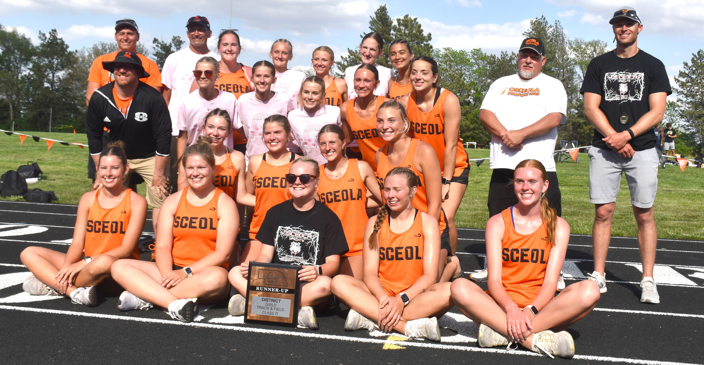 Osceola Girls Take Home District Runner Up Plaque