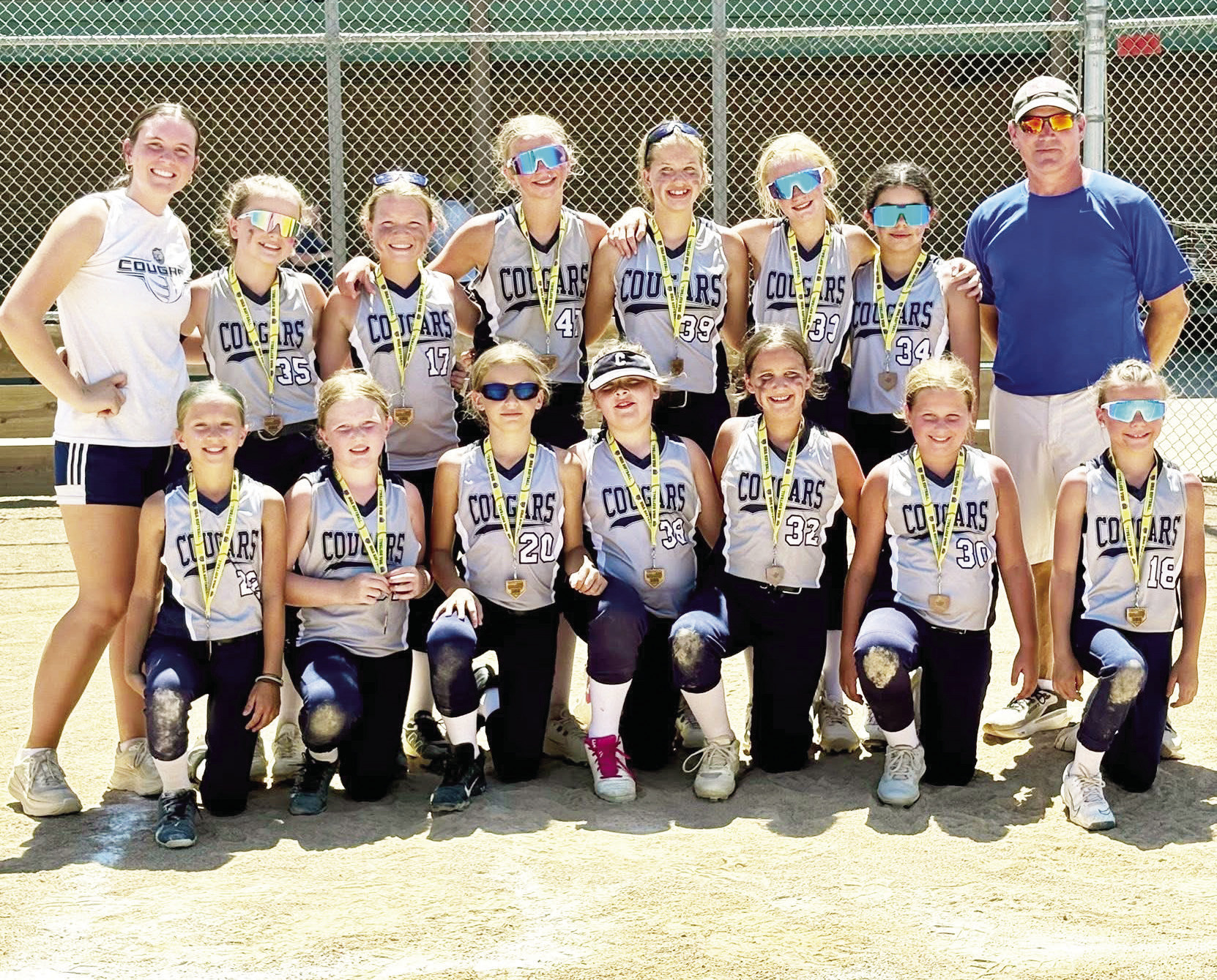 The Cross County 10-U girls softball team recently finished fourth in a 31-team tournament field. Photo was provided.