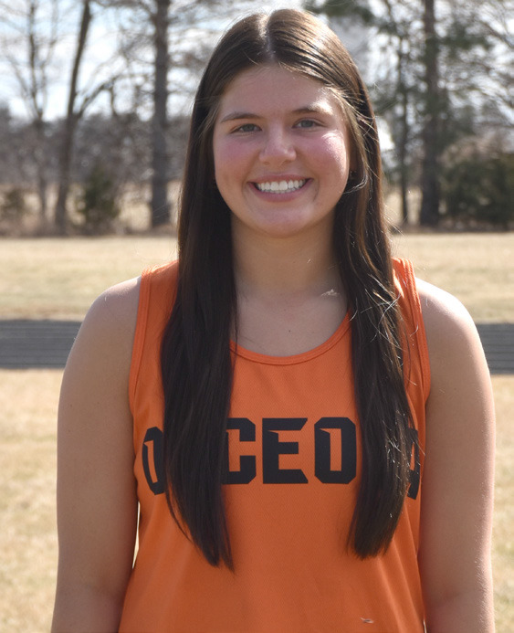 Osceola seniorAddie Theis won the 300 lH and the triple jump, while placing second in the 100 meter hurdles. PCN photo by Beth Sparrow.