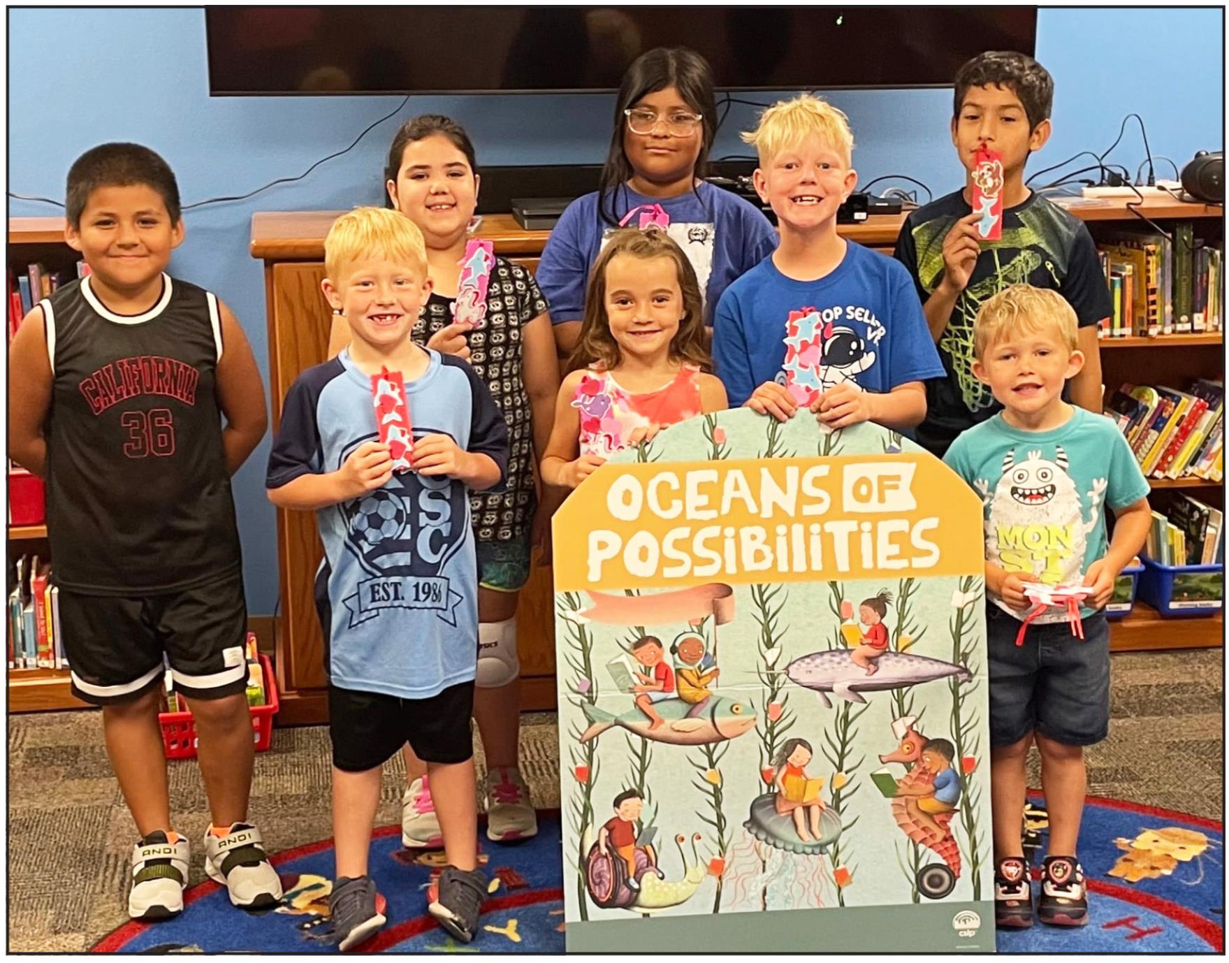 Ashley Beach Leads Storytime at Shelby Library