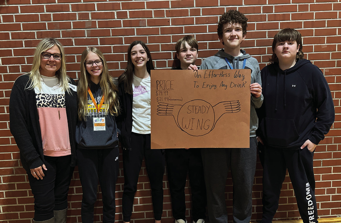 Steady Wing (comprised of Shelby-Rising City students) won the People's Choice Award as voted by the other Cross County, Osceola and Shelby-Rising City eighth grade students. PCN photos by Rick Holtz